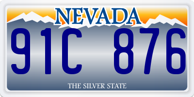 NV license plate 91C876