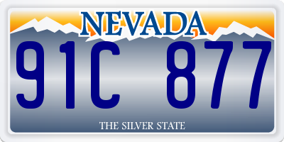 NV license plate 91C877