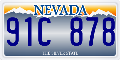 NV license plate 91C878