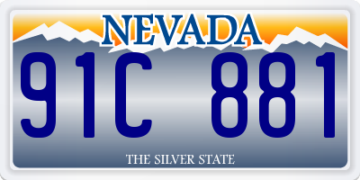 NV license plate 91C881