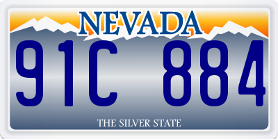 NV license plate 91C884