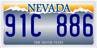 NV license plate 91C886