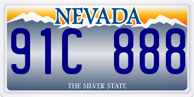 NV license plate 91C888