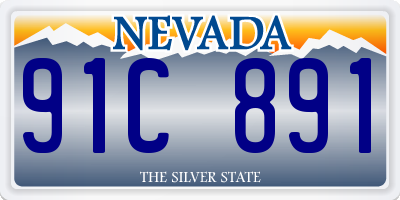 NV license plate 91C891