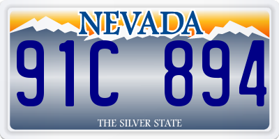 NV license plate 91C894