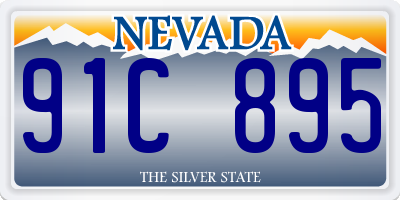 NV license plate 91C895