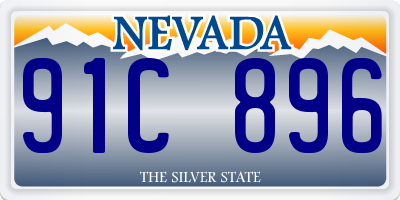 NV license plate 91C896