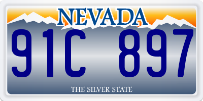 NV license plate 91C897