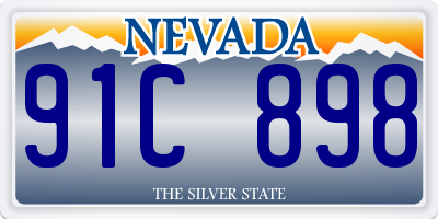 NV license plate 91C898