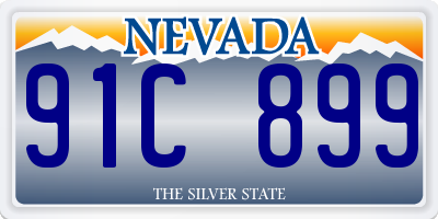 NV license plate 91C899