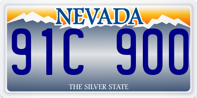 NV license plate 91C900