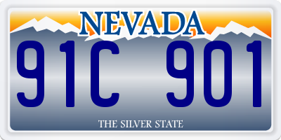 NV license plate 91C901