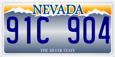 NV license plate 91C904