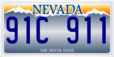 NV license plate 91C911