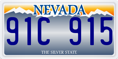 NV license plate 91C915
