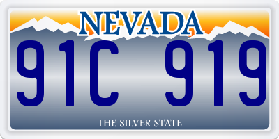 NV license plate 91C919