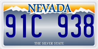 NV license plate 91C938