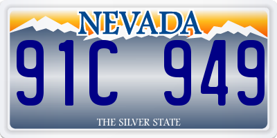 NV license plate 91C949