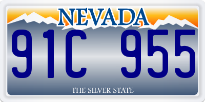 NV license plate 91C955