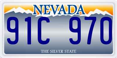 NV license plate 91C970