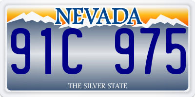 NV license plate 91C975