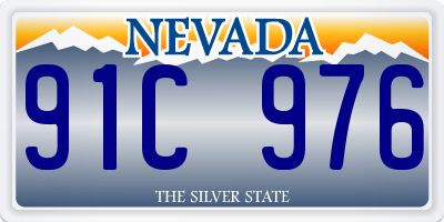 NV license plate 91C976
