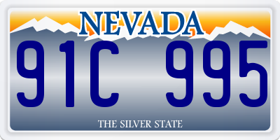 NV license plate 91C995