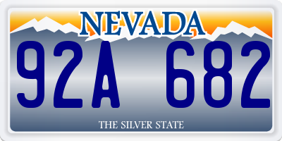 NV license plate 92A682