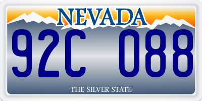 NV license plate 92C088