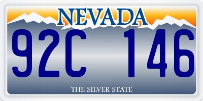 NV license plate 92C146