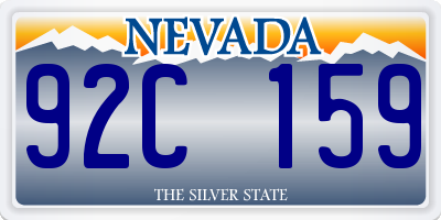 NV license plate 92C159