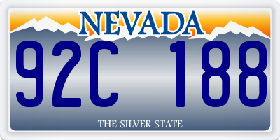 NV license plate 92C188