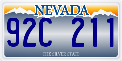 NV license plate 92C211