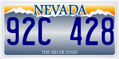 NV license plate 92C428