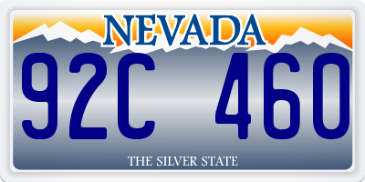 NV license plate 92C460