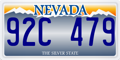 NV license plate 92C479