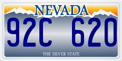 NV license plate 92C620