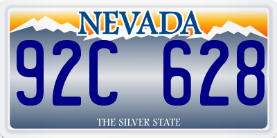 NV license plate 92C628