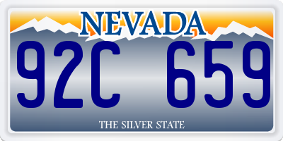 NV license plate 92C659