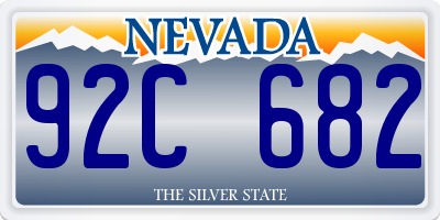 NV license plate 92C682