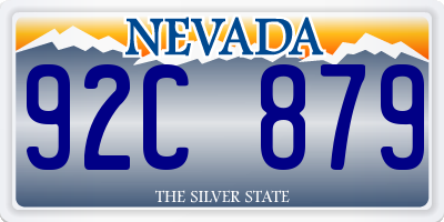 NV license plate 92C879