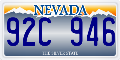 NV license plate 92C946