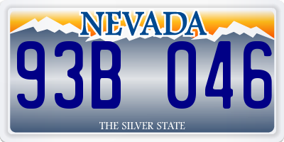 NV license plate 93B046