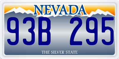 NV license plate 93B295
