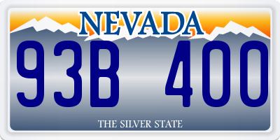 NV license plate 93B400