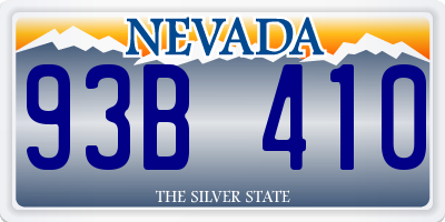 NV license plate 93B410