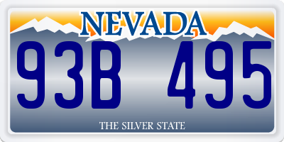 NV license plate 93B495