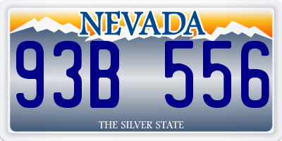 NV license plate 93B556