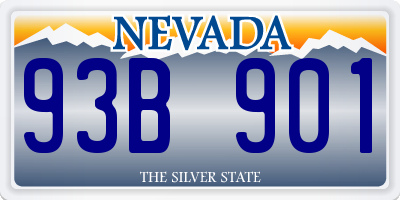 NV license plate 93B901