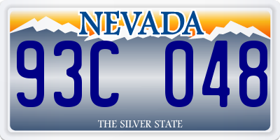 NV license plate 93C048